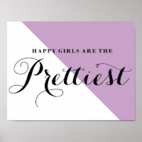 Les Filles Heureuses Sont La Plus Belle Lilac Abst