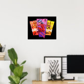 Poster Les filles miraculeuses | Power fille (Bureau à domicile)