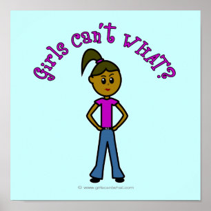 Poster Les filles ne peuvent quoi ? Logo-Dark Girl