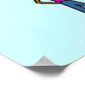 Poster Les filles ne peuvent quoi ? Logo-fille noire (Coin)