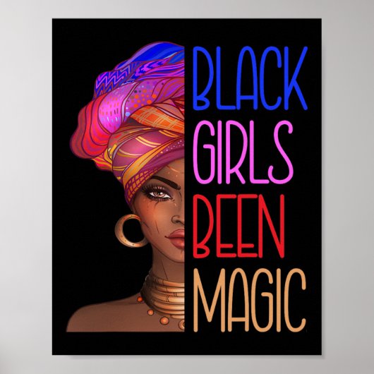 Poster Les Filles Noires Ont Été La Magie Africaine Améri (Devant)