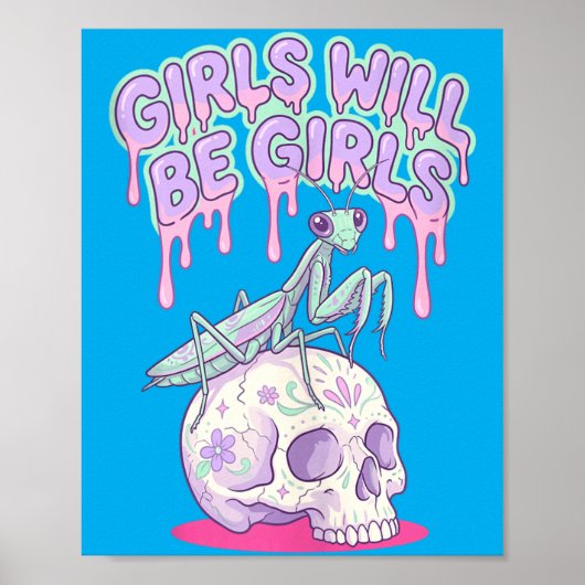 Poster Les Filles Seront Des Filles Mignonnes Kawaii (Devant)