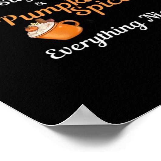 Poster Les Filles Sont Fabriquées De Sucre Citrouille Épi (Coin)