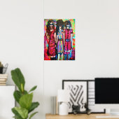 Poster Les filles tziganes (Bureau à domicile)