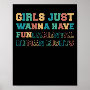 Poster Les filles veulent juste avoir des droits fondamen