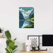 Poster Les Fjords, Norvège (Bureau à domicile)