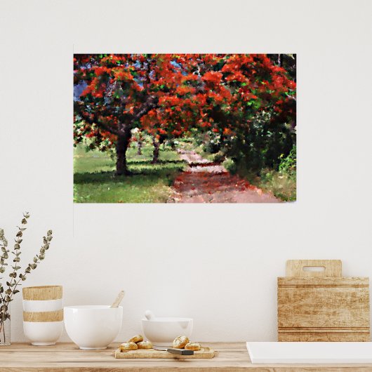 Poster Les flamboisés (Cuisine)