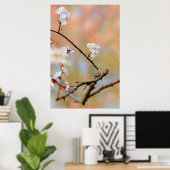 Poster Les fleurs d'abricot japonais (Bureau à domicile)