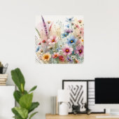 Poster Les Fleurs Dans Le Far (Bureau à domicile)