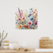 Poster Les Fleurs Dans Le Far (Cuisine)