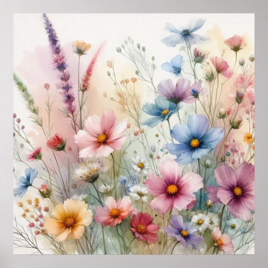 Poster Les Fleurs Dans Le Far (Devant)