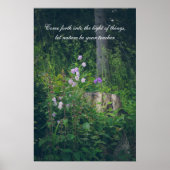 Poster Les fleurs de Bellflowers dans les bois (Devant)
