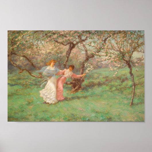 Poster Les fleurs de mai par William John Hennessy (Devant)