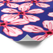 Poster Les fleurs du mont Fuji et du Sakura (Coin)