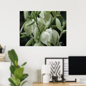Poster Les fleurs du Yucca (Bureau à domicile)
