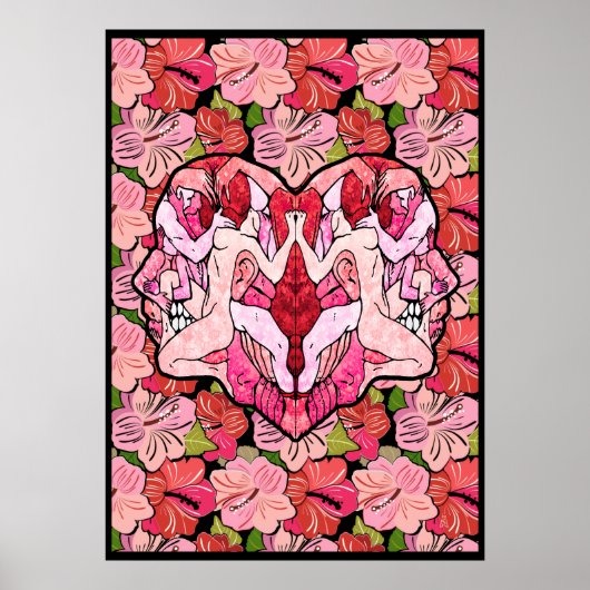 Poster Les fleurs et le coeur de la passion (Devant)