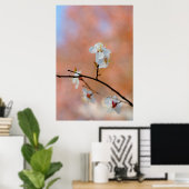 Poster Les fleurs japonaises d'abricot (Bureau à domicile)