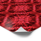 Poster Les flocons de neige en rouge... (Coin)
