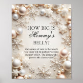 Poster Les flocons de neige L'hiver à quel point le ventr (Devant)