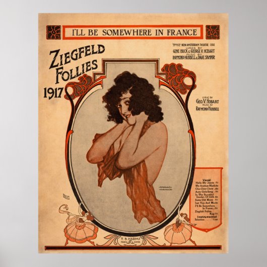 Poster Les folies de Ziegfeld 1917 (Devant)