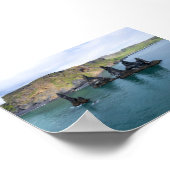 Poster Les formations rocheuses de Reynisdrangar en Islan (Coin)