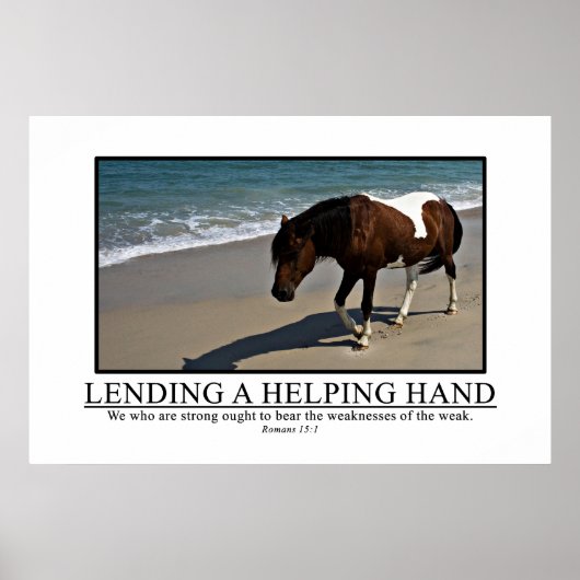 Poster Les forts doivent aider les faibles (Devant)