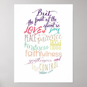 Poster Les Fruits de l'esprit