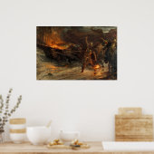 Poster Les funérailles d'un Frank Dicksee viking 1893 (Cuisine)