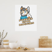Poster Les Furies Donnent Huggies Funny Furry Fandom Furs (Cuisine)
