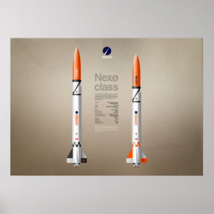 Poster Les fusées Nexø de Copenhagen Suborbitals