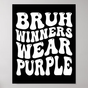 Poster Les gagnants Portent Purple Team Sports Day Game S