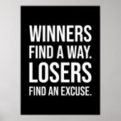 Poster Les Gagnants Trouvent Un Moyen - Gymnase, Hustle, (Devant)