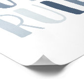 Poster Les garçons règnent chambre des enfants bleus (Coin)