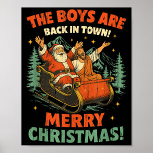 Poster Les garçons sont de retour en ville Joyeux Noël