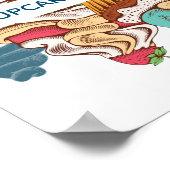 Poster Les gâteaux sont la réponse drôle Dire (Coin)