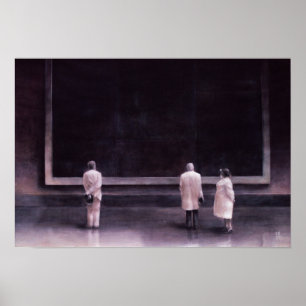 Poster Les gens à une exposition 1990