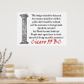 Poster Les gens doivent travailler - Cicero (Cuisine)