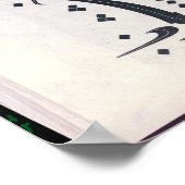 Poster Les gens dorment et calligraphie (Coin)