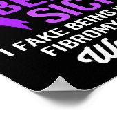 Poster Les Gens Font Être Malades Je Faux Être Bien Fibro (Coin)