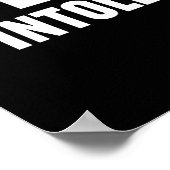 Poster Les gens intolérants (Coin)