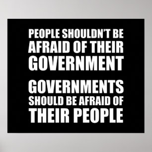 Poster Les gens ne devraient pas avoir peur de leur gouve