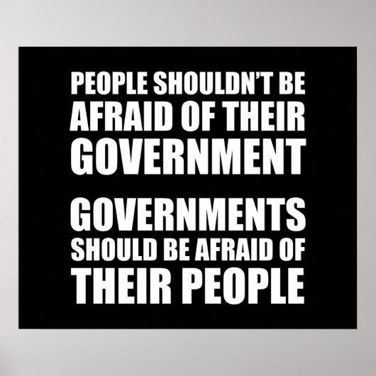 Poster Les gens ne devraient pas avoir peur de leur gouve (Devant)