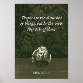 Poster Les gens ne sont pas dérangés par les choses, mais (Devant)