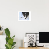 Poster Les gens parlent - Chiens écoutent (Bureau à domicile)