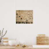 Poster Les gens prient au mur des lamentations (Cuisine)