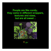 POSTER LES GENS SONT COMME CANDY (Devant)