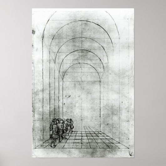 Poster Les gens sous une arche (Devant)