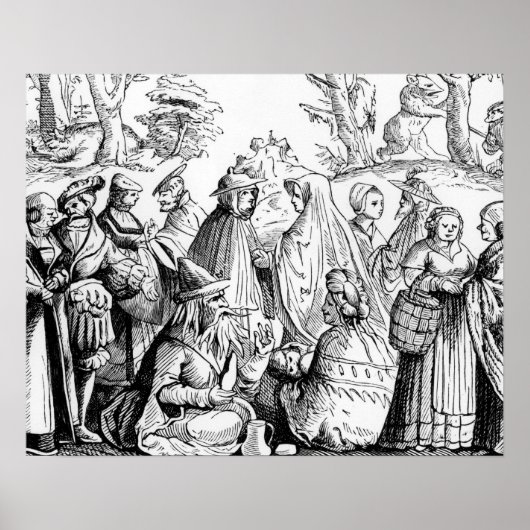 Poster Les Gipsies fortune, after a woodcut dans Cosmo (Devant)