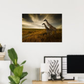 Poster Les girafes et le paysage (Bureau à domicile)