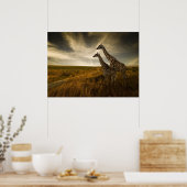 Poster Les girafes et le paysage (Cuisine)